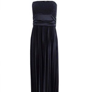 SPEECHLESS Women's Black Pleated Formal Strapless Gown - Size 5 - NWT $119